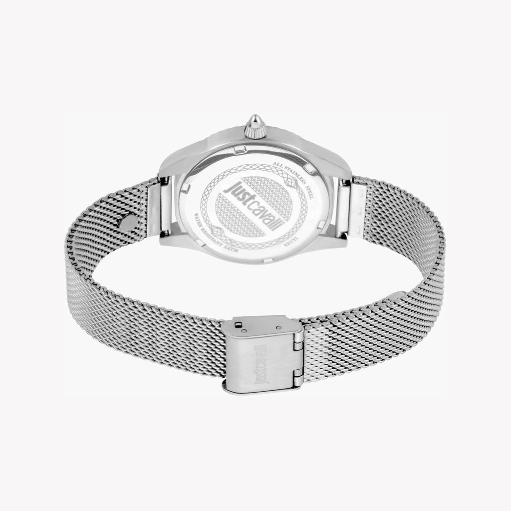 JUST CAVALLI Women's Watch with Silver Stainless Steel Case and Silver Stainless Steel Band-i-Watch-4