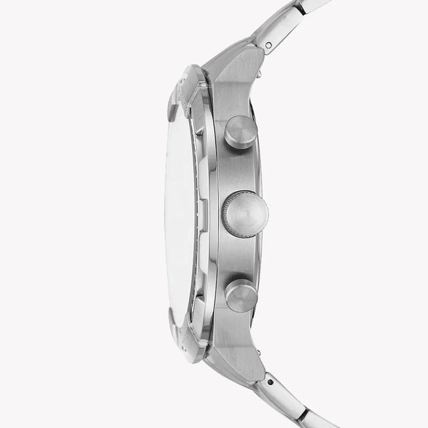 Fossil Men's Silver Stainless Steel Watch, Black Dial | Fs5968set by i-watch