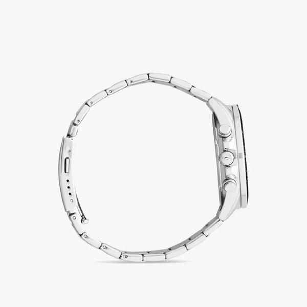 Casio Men's Silver Stainless Steel Watch, Black Dial | Efs-S510d-1avuef by i-watch