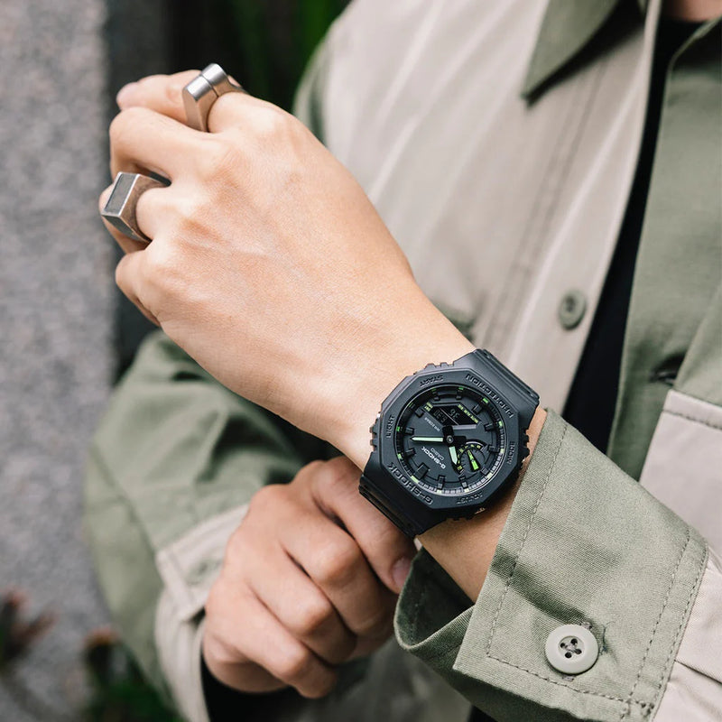 Ga-2100-1a3dr G-Shock - Rugged Elegance Men's Timepiece For Adventure & Style by i-watch