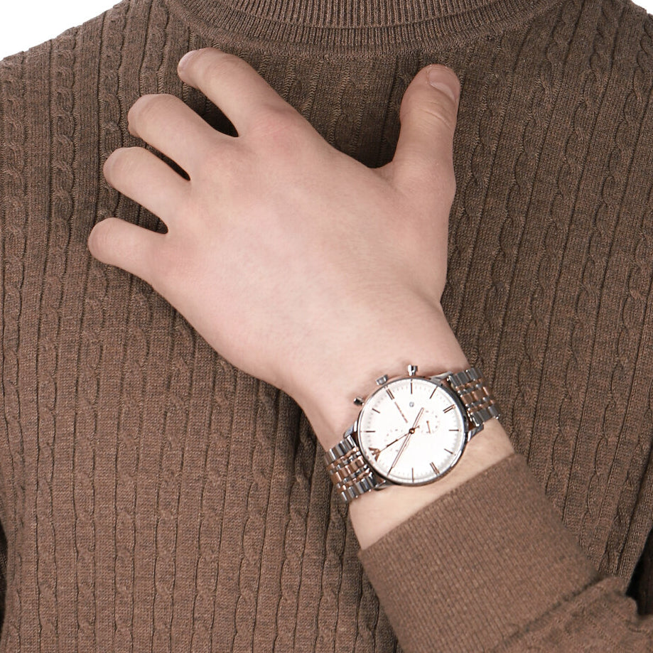 EMPORIO ARMANI AR0399 - ELEGANT TIMEPIECE - MODERN FEMININITY WITH SILVER SHINE-i-Watch-4