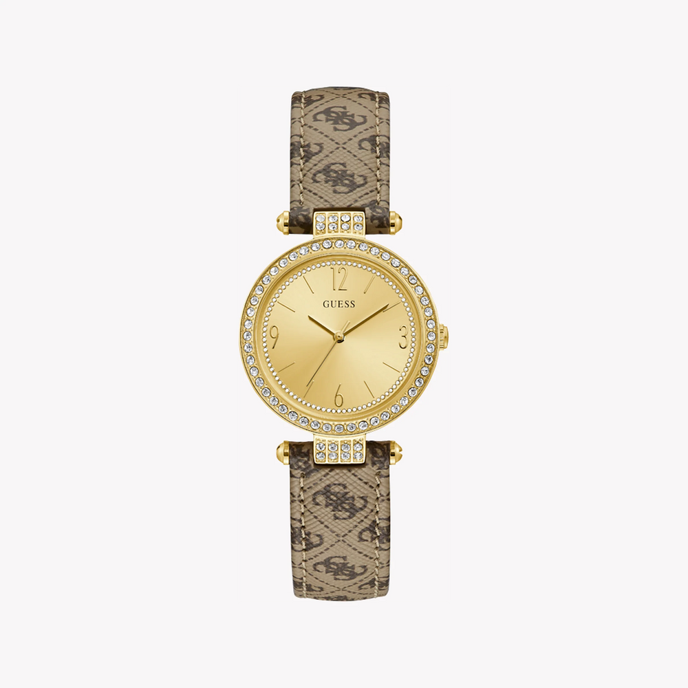 Guess Women's Gold Watch, Champagne Dial | W1230l2 by i-watch