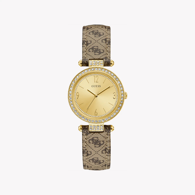 Guess Women's Gold Watch, Champagne Dial | W1230l2 by i-watch