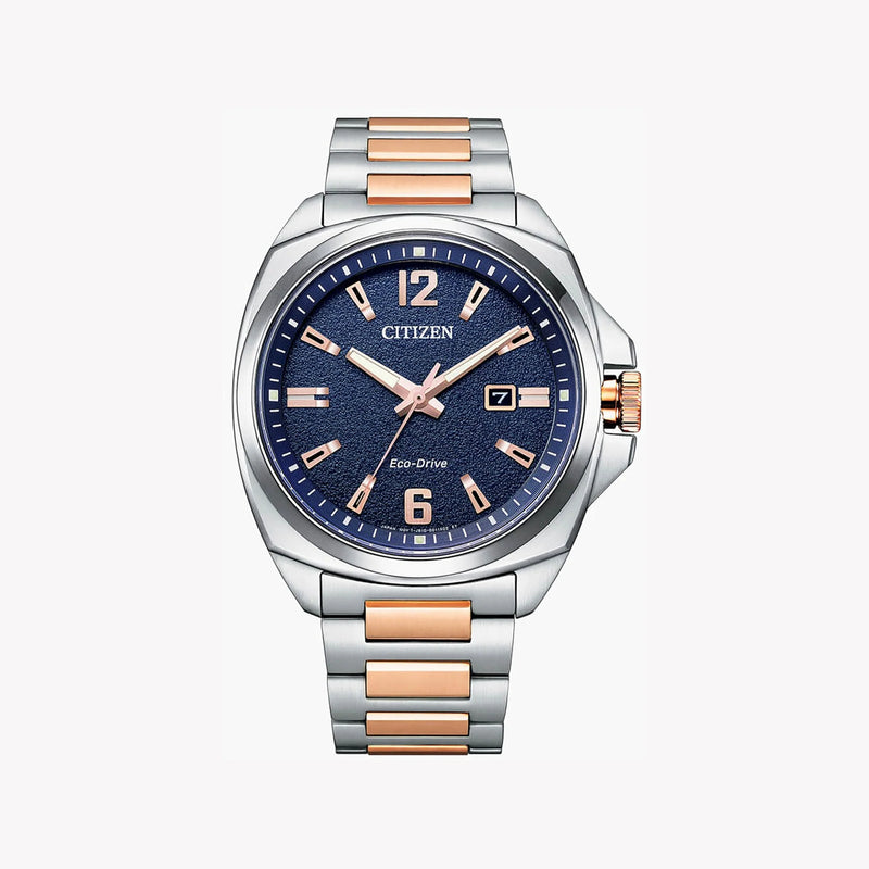 Citizen Aw1726-55l Bold Performance - Modern Men's Stainless Steel Watch With Blue Dial by i-watch