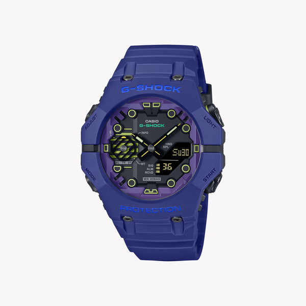 Casio G-Shock Men's Purple Resin Watch, Black Dial | Ga-B001cbr-2aer by i-watch