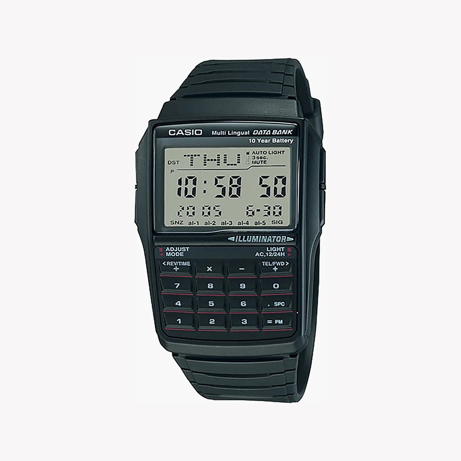 Casio Unisex Black Resin Calculator Watch, Digital Display | Dbc 32-1acb by i-watch