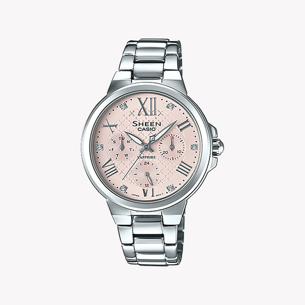 Casio She-3511d-4audr Elegance - Versatile Women's Watch With Stainless Steel Band & Classic Dial by i-watch