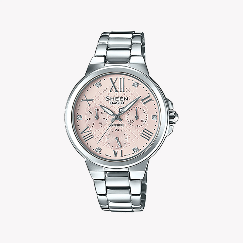 Casio She-3511d-4audr Elegance - Versatile Women's Watch With Stainless Steel Band & Classic Dial by i-watch