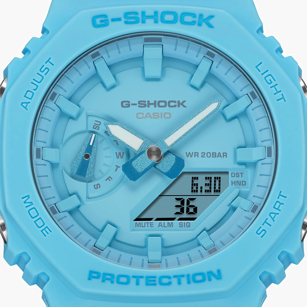 G-Shock Men's Blue Resin Watch, Blue Dial | Ga-2100-2a2dr by i-watch