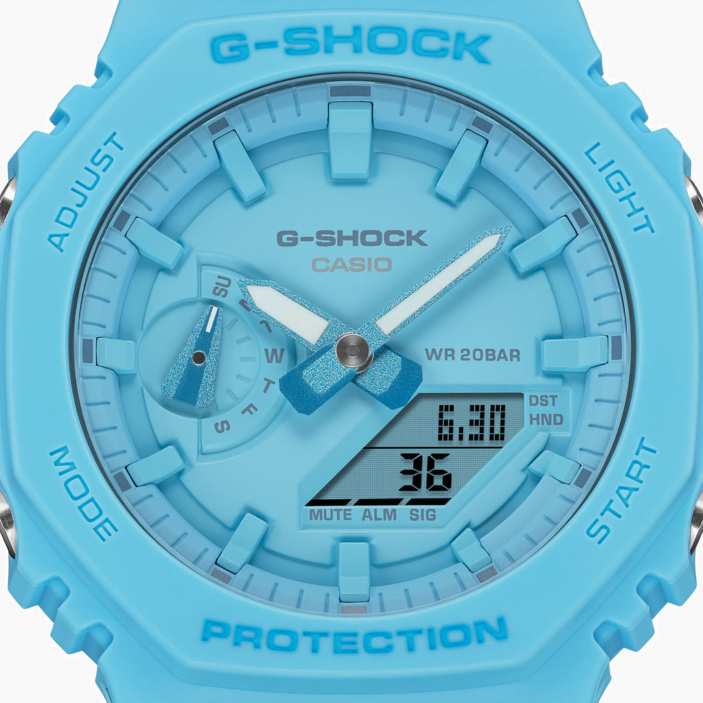 CASIO G-SHOCK GA-2100-2A2DR OAK COMPACT - ADVENTURE-READY BLUE MEN'S TIMEPIECE-i-Watch-5