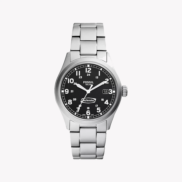 Fossil Men's Silver Watch, Black Dial | Fs5973 by i-watch