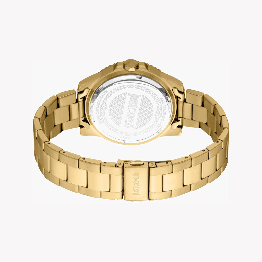 Just Cavalli Men's Gold Stainless Steel Watch, Green Dial | Jc1g246m0265 by i-watch
