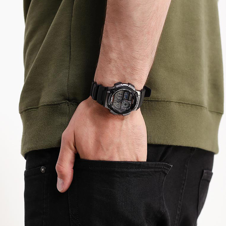 CASIO AE-1000W-1BVDF - RUGGED ELEGANCE MEN'S DIGITAL WATCH FOR EVERY ADVENTURE-i-Watch-5