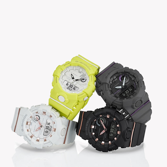 CASIO G-SHOCK GMA-B800-1ADR STYLISH STRONGHOLD - MONTRE COMPACTE POUR FEMME AVEC BANDE EN RÉSINE NOIRE