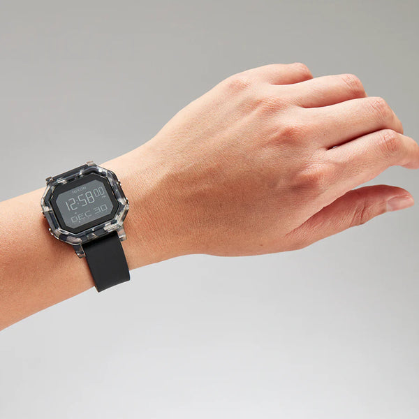 Nixon Men's Black Rubber Watch, Plastic Case | A1210-2882 by i-watch