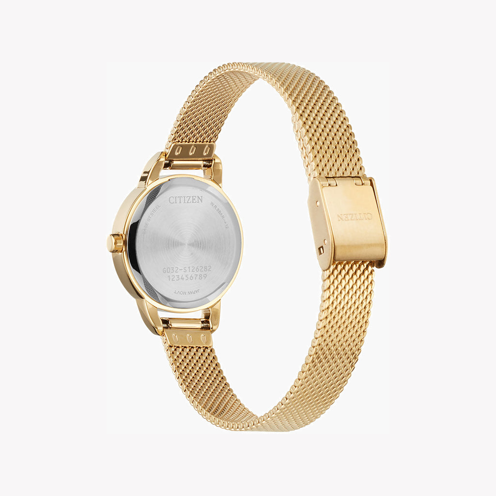 CITIZEN EQ3003-50W RADIANT ELEGANCE - STUNNING GOLD & GREEN TIMEPIECE FOR THE MODERN WOMAN-i-Watch-2