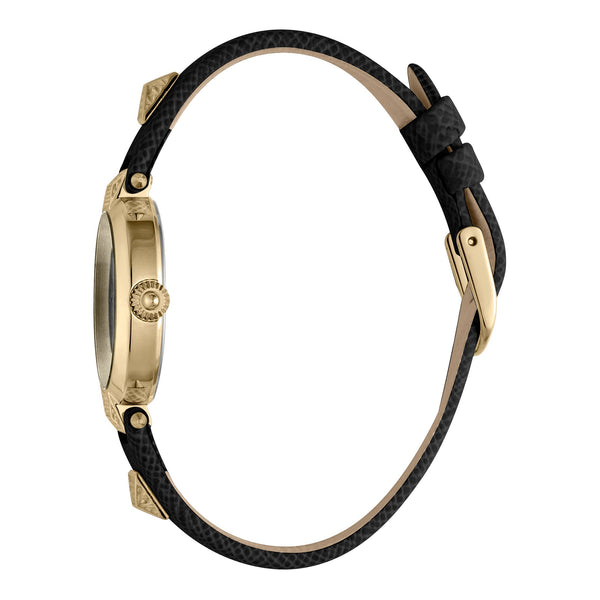 Just Cavalli Women's Gold Stainless Steel Watch, Black Leather Band | Jc1l076l0025 by i-watch