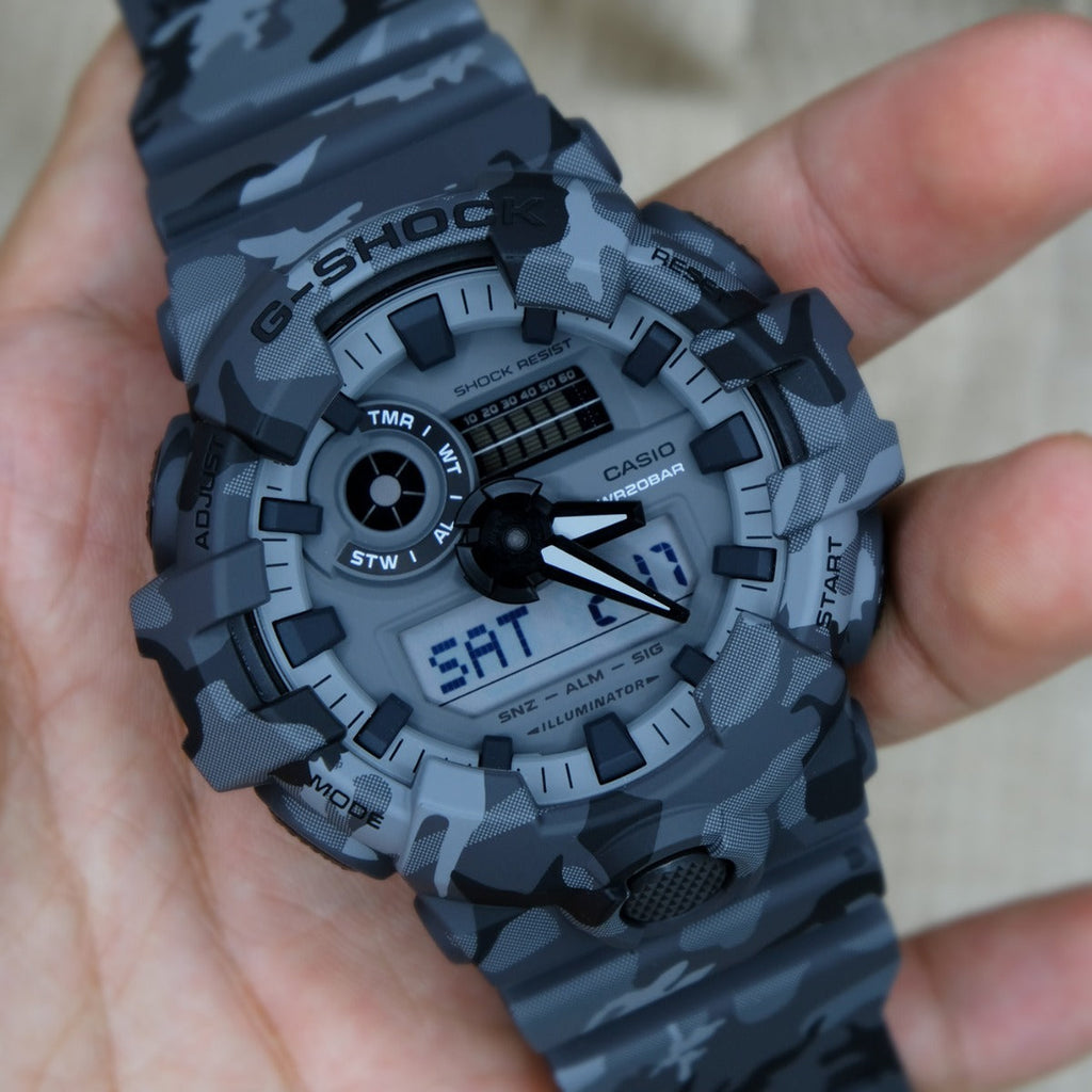 CASIO G-SHOCK GA-700CM-8ADR ADVENTURE READY - MONTRE GRIS FONCÉ POUR HOMMES AVEC CADRAN NUMÉRIQUE
