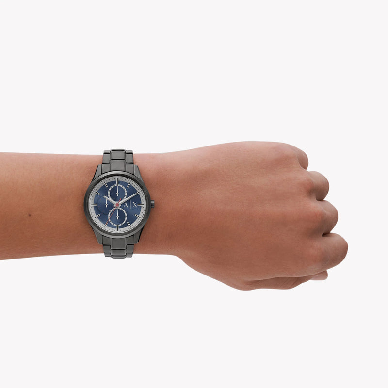 ARMANI EXCHANGE AX1871 - MODERN ELEGANCE WITH RELIABLE PERFORMANCE Men's Watch in Sleek Grey & Blue Dial-i-Watch-4