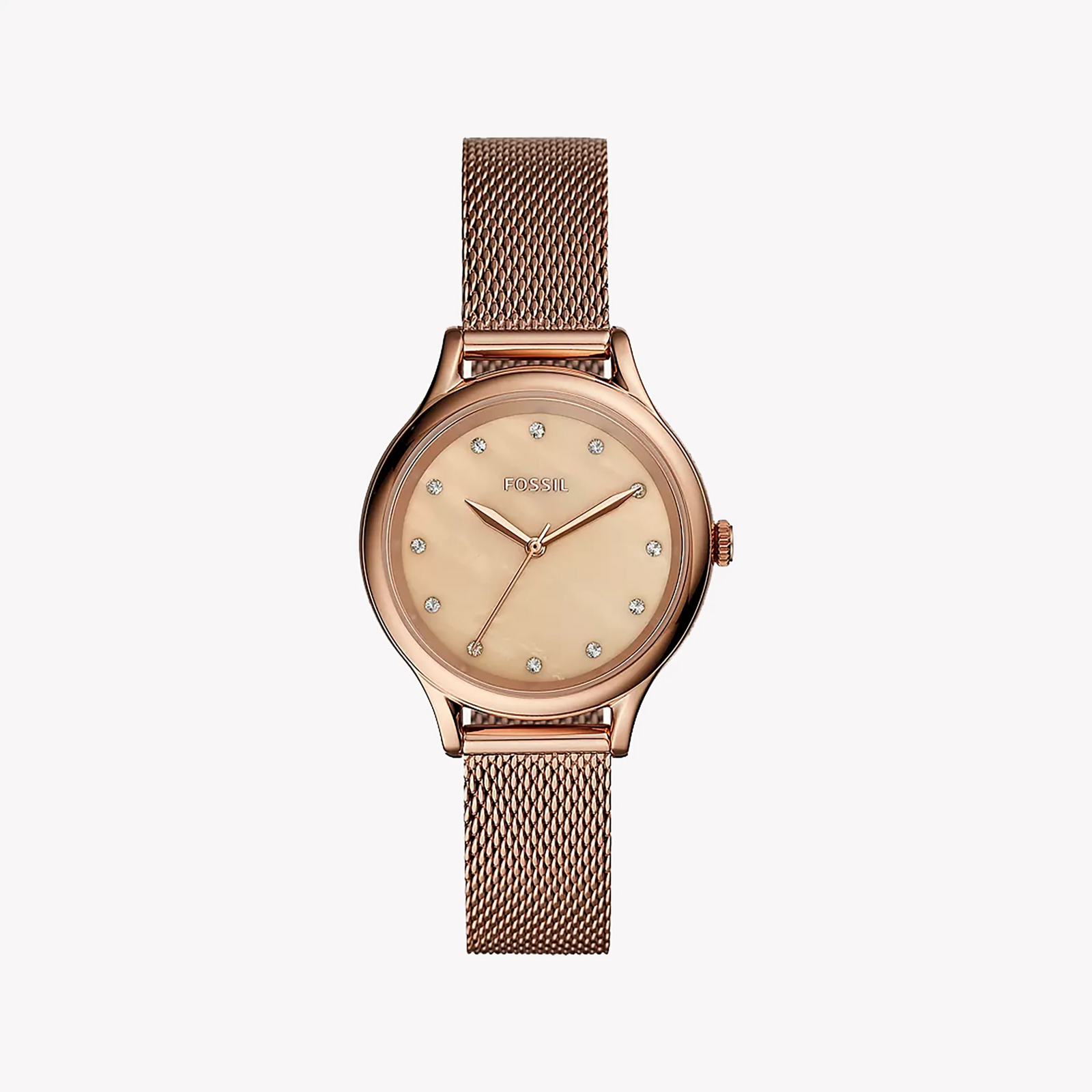 Fossil Women's Rose Gold Watch, Mesh Band | Bq3392 by i-watch