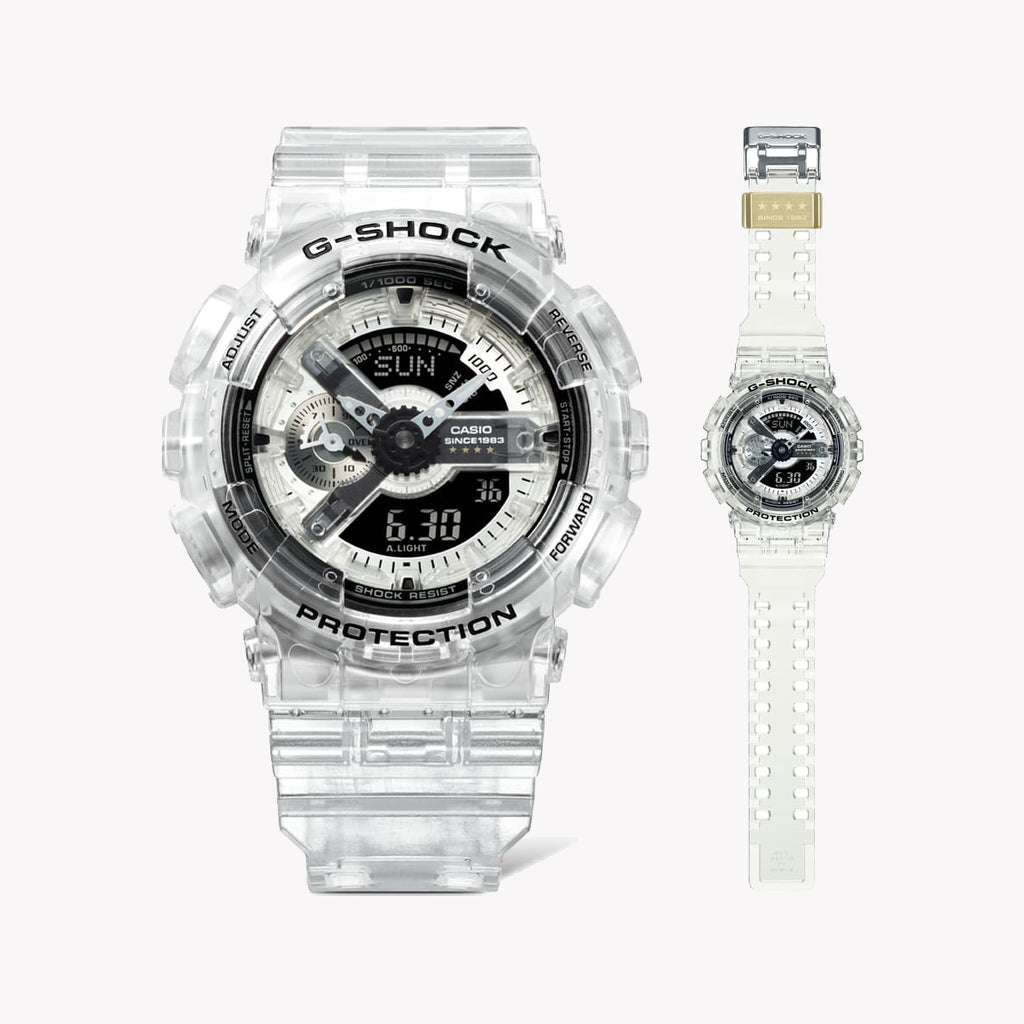 CASIO G-SHOCK GA-114RX-7A BOLD ADVENTURE - STYLISH WHITE RESIN WATCH WITH DIGITAL-ANALOG DISPLAY-i-Watch-3