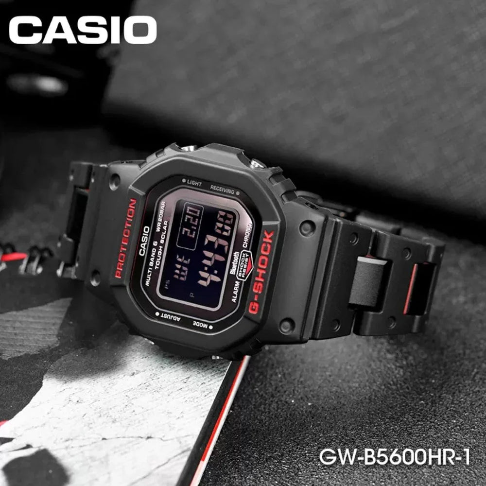Casio G-Shock Gw-B5600hr-1dr Adventure Time - Sporty Black Men's Watch With Bluetooth & Water Resistance by i-watch