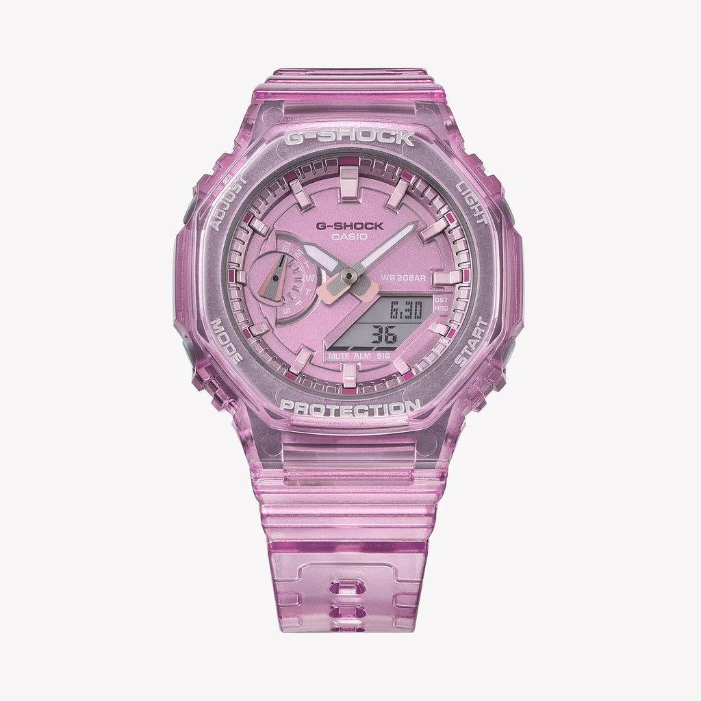 CASIO G-SHOCK GMA-S2100SK-4ADR BOLD ADVENTURE - PINK POWER WOMEN'S WATCH with sporty pink resin band and digital display-i-Watch-3