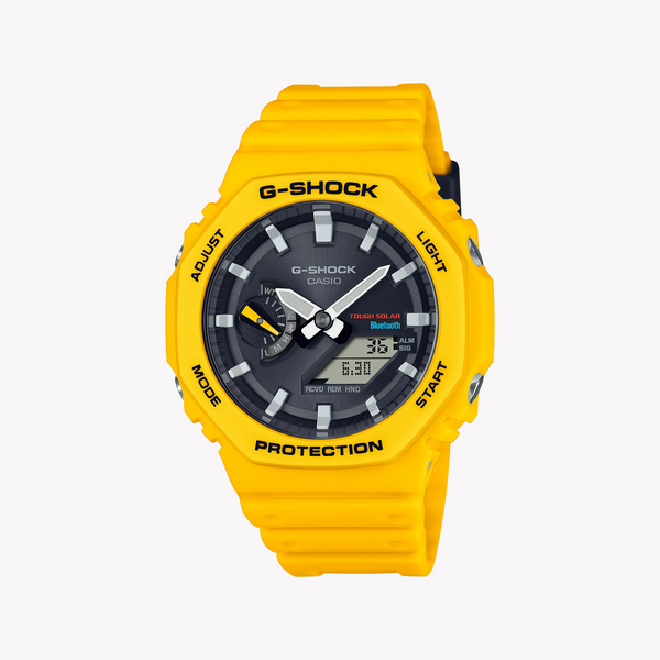 CASIO G-SHOCK GA-B2100C-9ADR OAK BOLD - MEN'S RESILIENT TIMEPIECE WITH YELLOW DESIGN