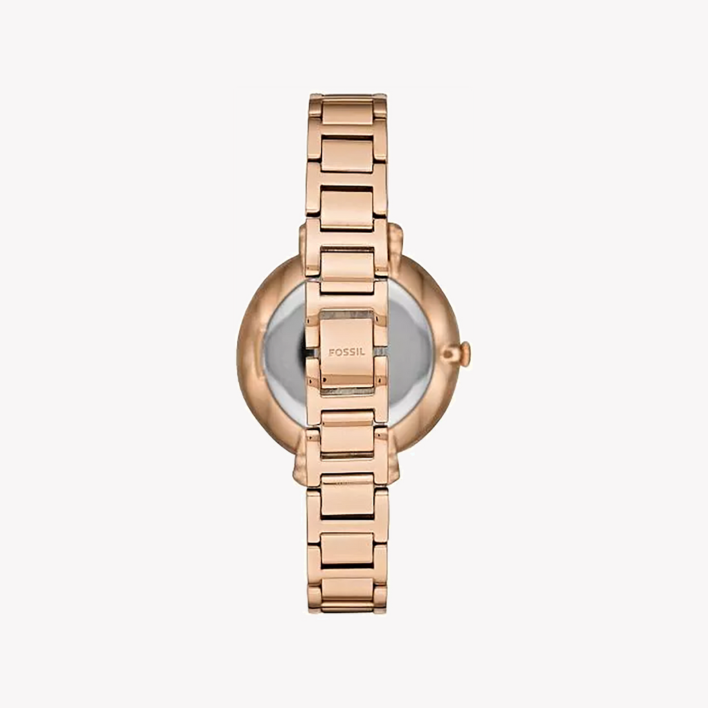 FOSSIL ES4452 ELEGANT ROSE GOLD - TIMELESS CHARM WOMEN'S WATCH with White Dial & Bracelet Band-i-Watch-3