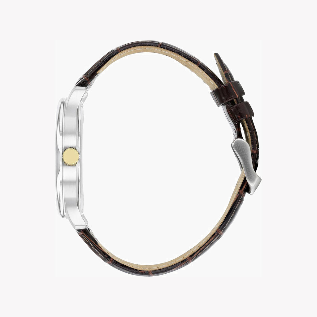 CITIZEN BI1054-04A - ELEGANT ADVENTURER MEN'S WATCH - STAINLESS STEEL & LEATHER COMBO-i-Watch-3