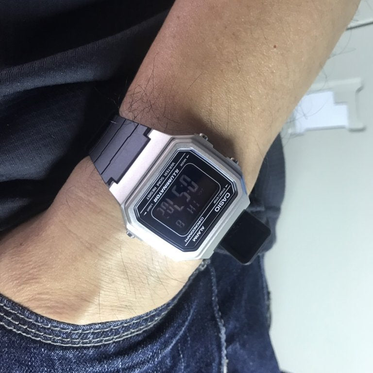 CASIO W-217HM-7BV BOLD DYNAMIC - SPORTY FUNCTIONALITY MEN'S WATCH WITH SILVER CASE AND BLACK BAND-i-Watch-2