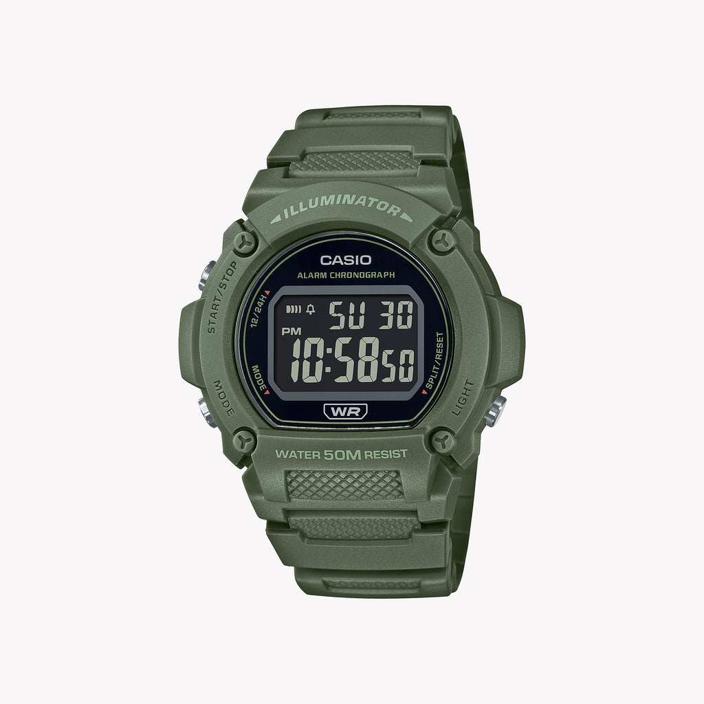 CASIO G-SHOCK W-219HC-3BUDF ADVENTURE READY - VERSATILE MEN'S WATCH WITH SHOCK RESISTANCE & WATERPROOF DESIGN
