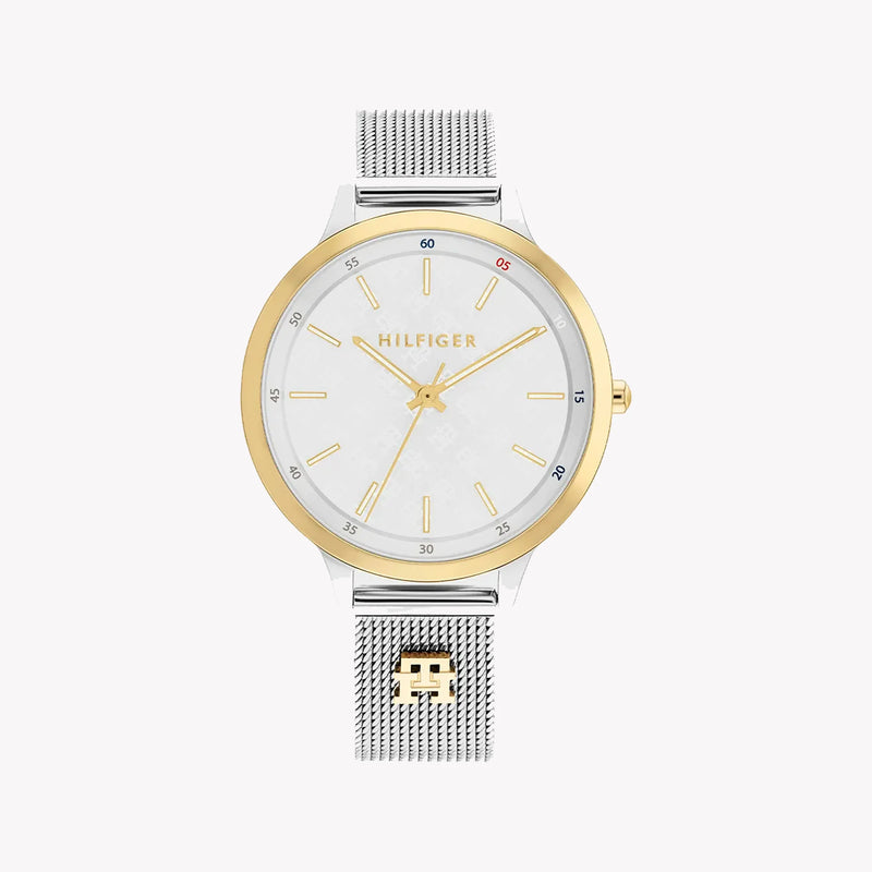Tommy Hilfiger Women's Gold Stainless Steel Watch, Silver Band | 1685271 by i-watch