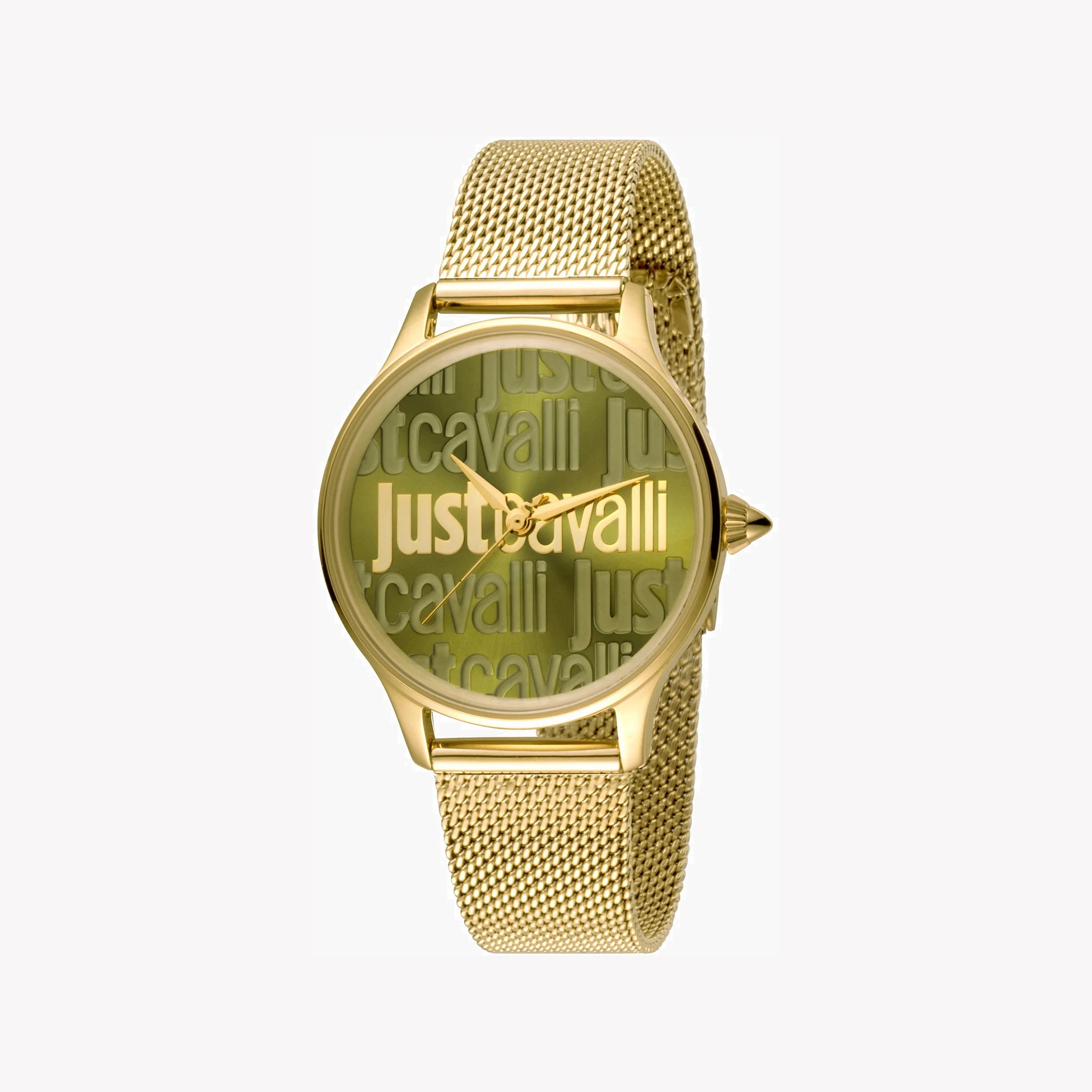 JUST CAVALLI Women's Watch with Gold Stainless Steel Case and Gold Stainless Steel Band