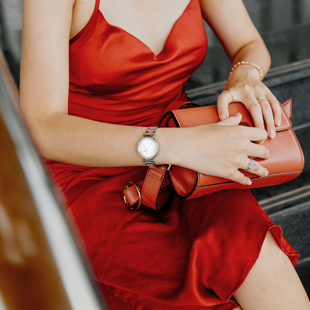 CASIO SHE-3043SPG-7BUDR SPORTY ELEGANCE - CHIC WOMEN'S WATCH WITH SPARKLING CRYSTALS & WATER RESISTANCE-i-Watch-2