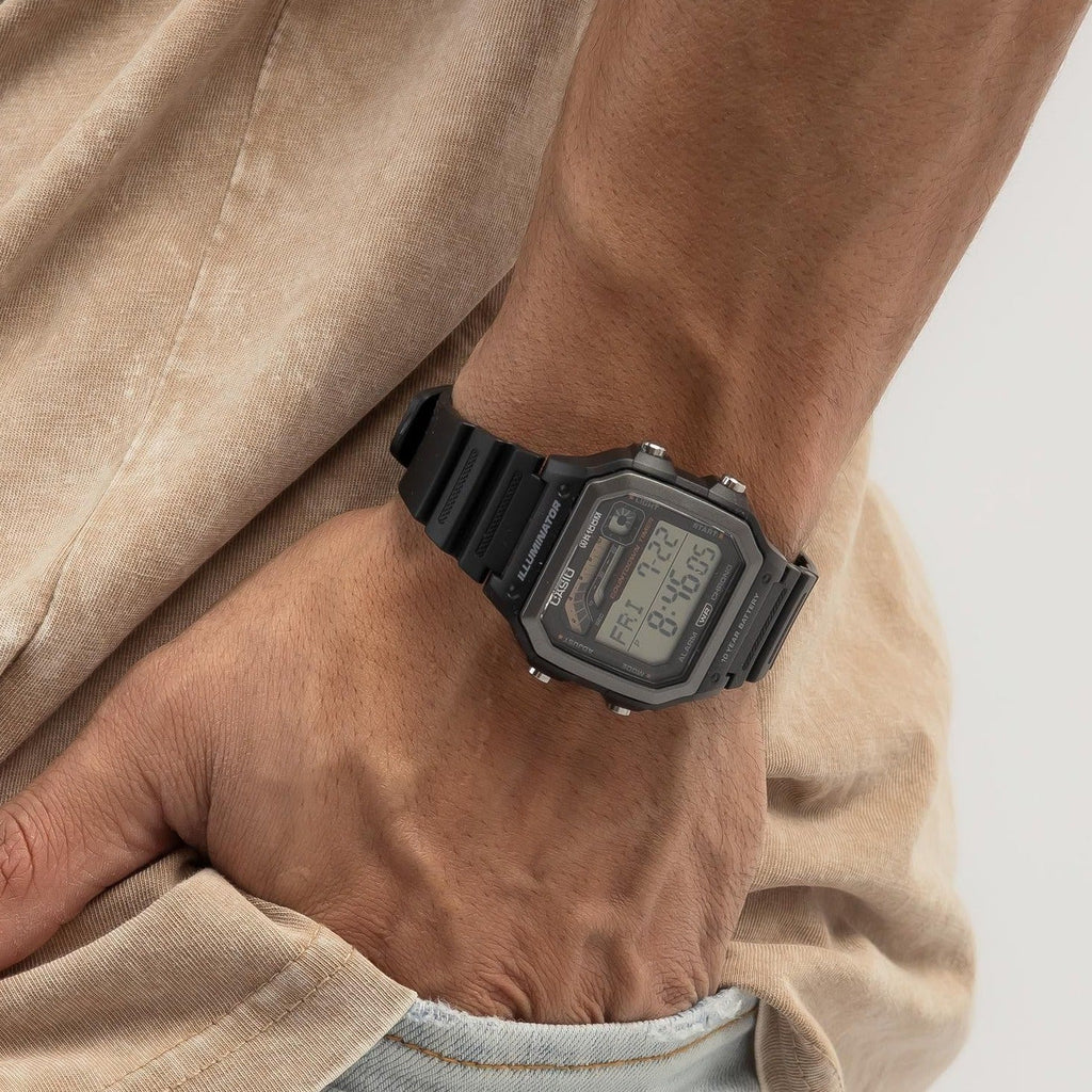 CASIO WS-1600H-1AVDF ADVENTURE READY - MEN'S SPORTY DIGITAL WATCH WITH BLACK RESIN BAND-i-Watch-2