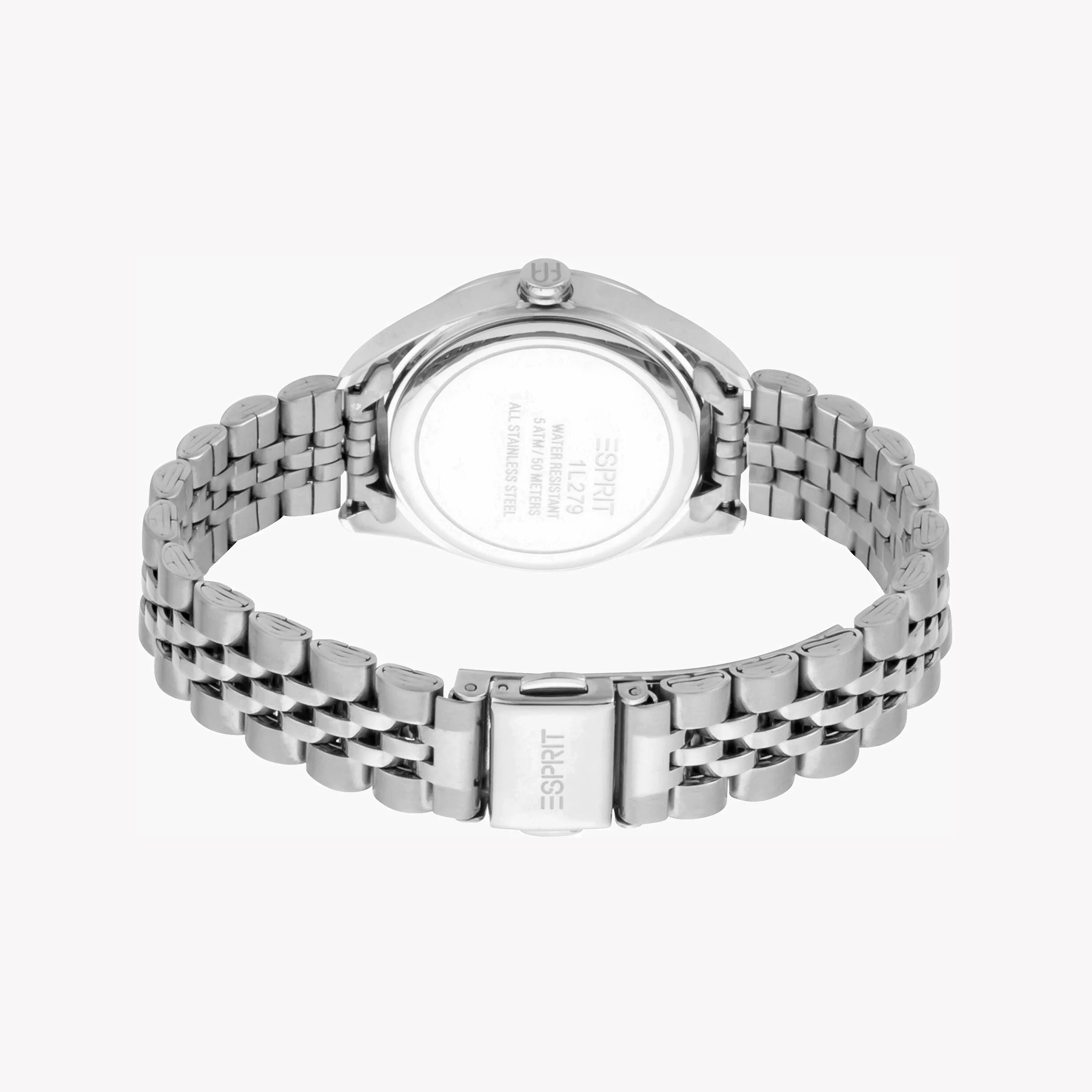 ESPRIT Women's Watch with Silver Stainless Steel Case and Silver Stainless Steel Band