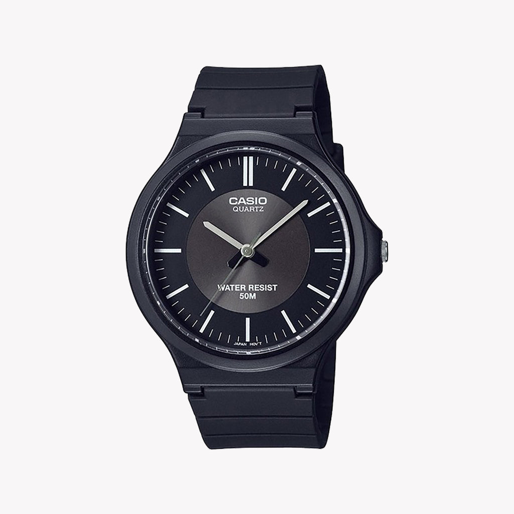 CASIO MW-240-1E3 - ELEGANTLY MINIMALIST MEN'S WATCH WITH TIMELESS BLACK AESTHETICS