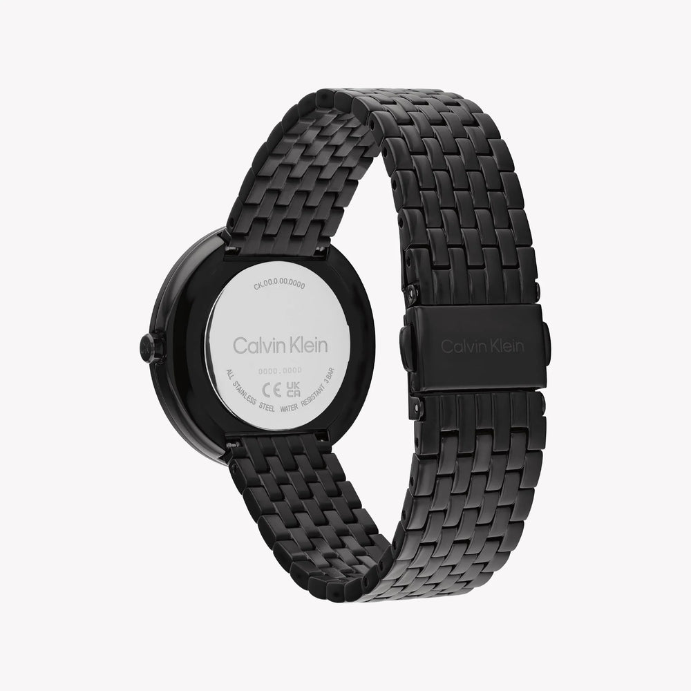 Calvin Klein Men's Black Stainless Steel Watch, Black Dial | 25200323 by i-watch