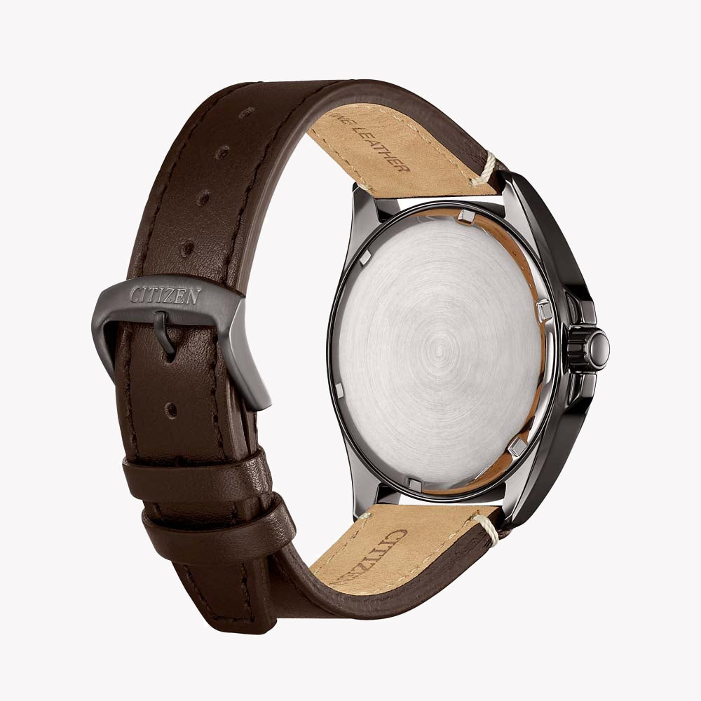 CITIZEN AW7057-18H - MODERN MAN'S BLACK STAINLESS STEEL ECO-DRIVE WATCH-i-Watch-3