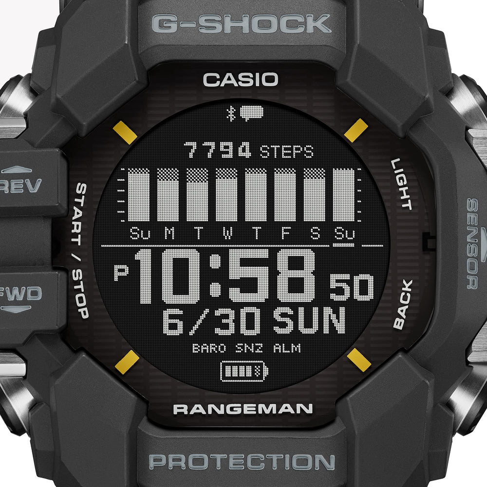 Casio Men's Black Resin Watch, Digital Dial | Gpr-H1000-1er by i-watch