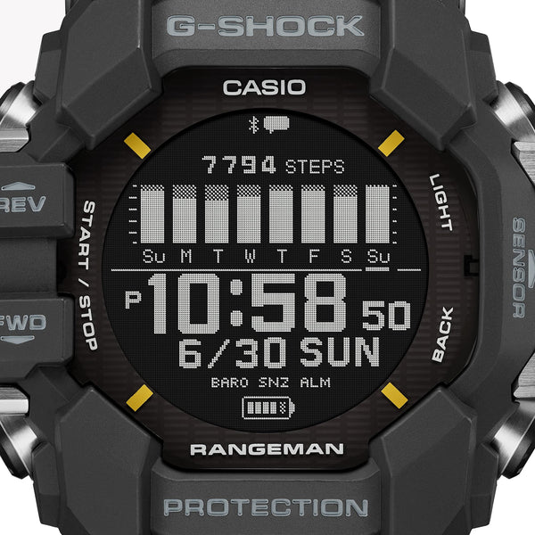 Casio Men's Black Resin Watch, Digital Dial | Gpr-H1000-1er by i-watch