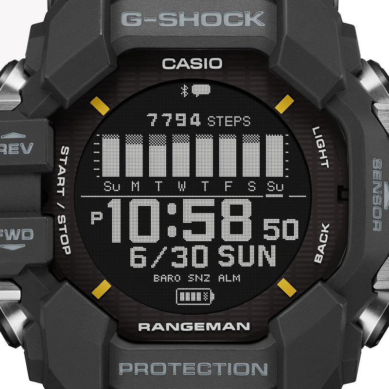 Casio Men's Black Resin Watch, Digital Dial | Gpr-H1000-1er by i-watch