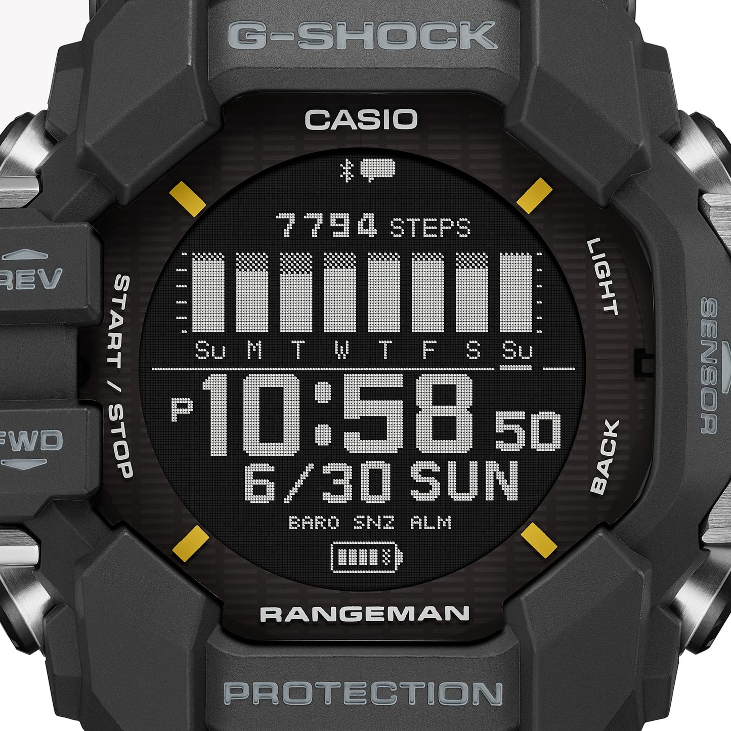 CASIO G-SHOCK GPR-H1000-1 MASTER OF G RANGEMAN - Heart rate Monitor and GPS Men's Watch