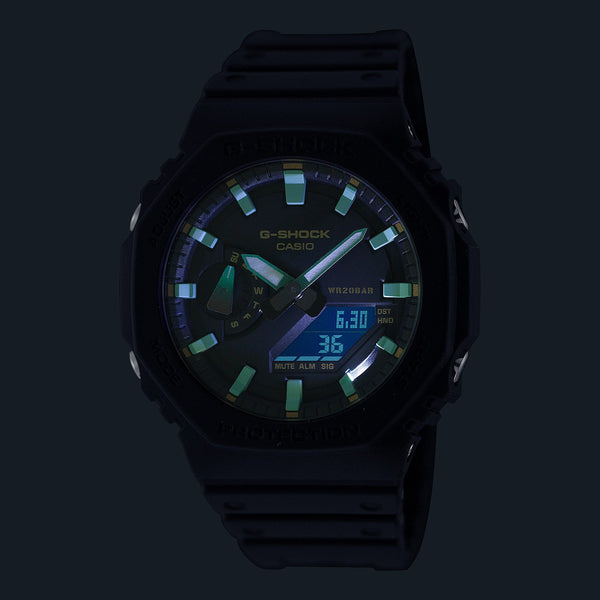 Casio G-Shock Men's Black Resin Watch, Carbon Case | Ga-2100rc-1aer by i-watch