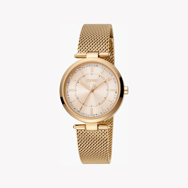 Esprit Women's Watch With Rose Gold Stainless Steel Case And Rose Gold Stainless Steel Band by i-watch