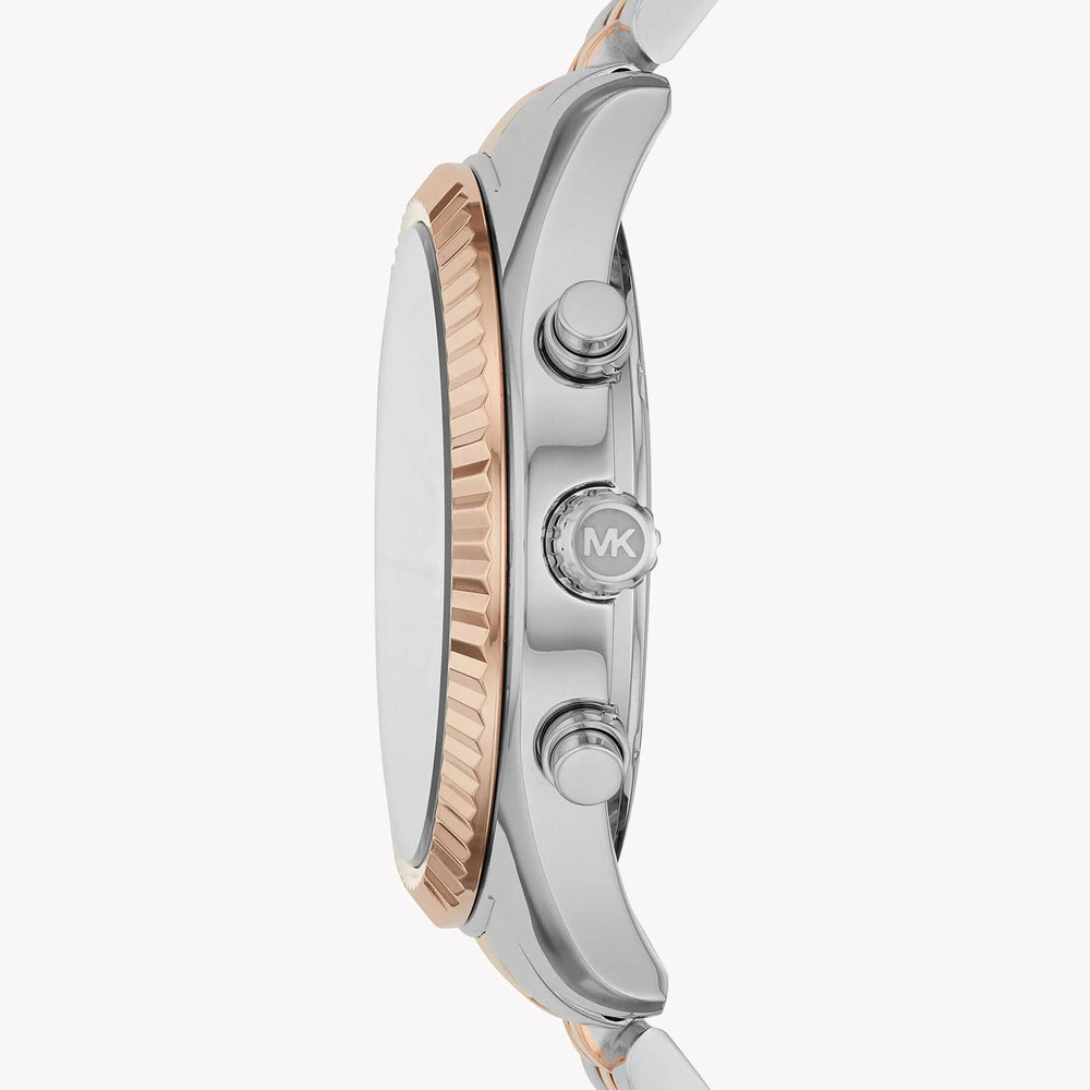 Michael Kors Men's Silver/Gold Watch, Black Dial | Mk8714 by i-watch