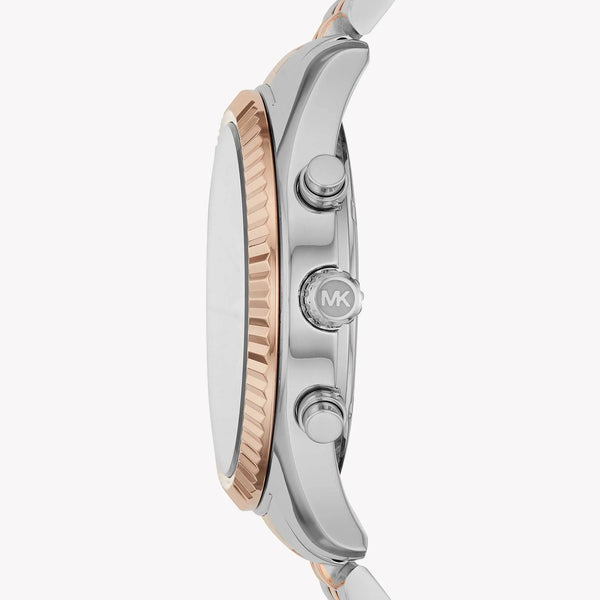 Michael Kors Men's Silver/Gold Watch, Black Dial | Mk8714 by i-watch