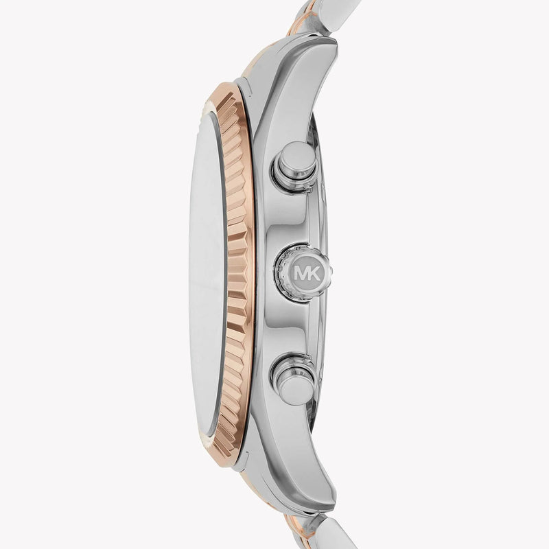 Michael Kors Men's Silver/Gold Watch, Black Dial | Mk8714 by i-watch