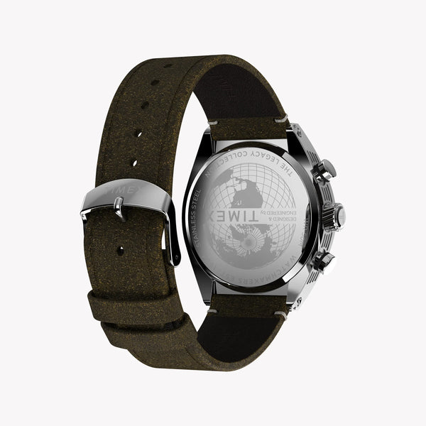 Timex Men's Silver Dial, Brown Leather Strap Watch | Tw2w50100 by i-watch